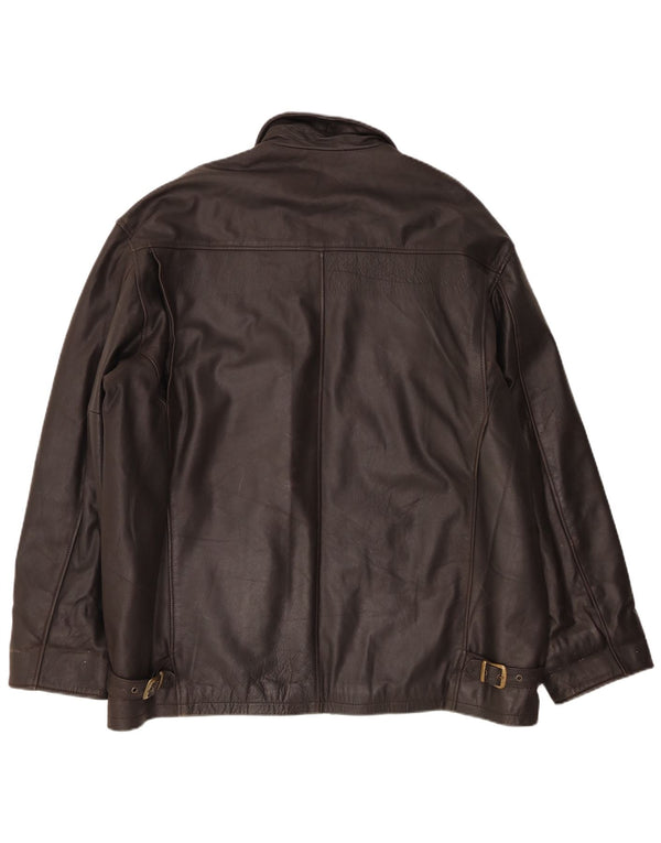 Sharon Furs Veste en cuir pour homme UK 44 2XL Marron