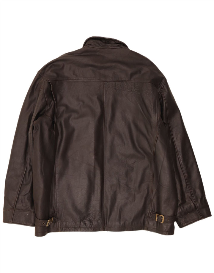 Sharon Furs Veste en cuir pour homme UK 44 2XL Marron