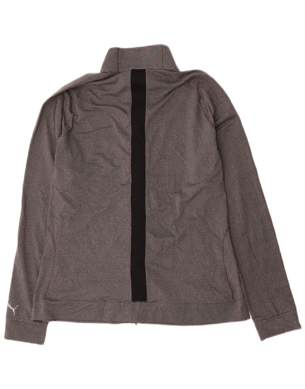 Puma Veste de survêtement pour femme UK 16 Large Gris Colorblock