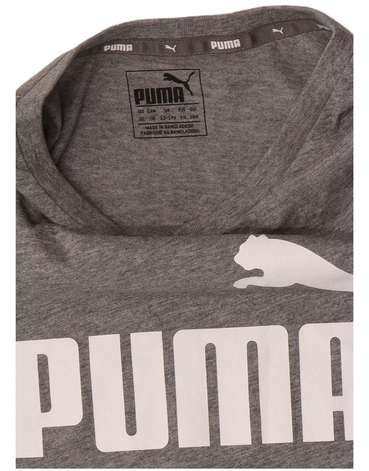Puma Débardeur Graphique Garçon 13-14 ans Gris Moucheté