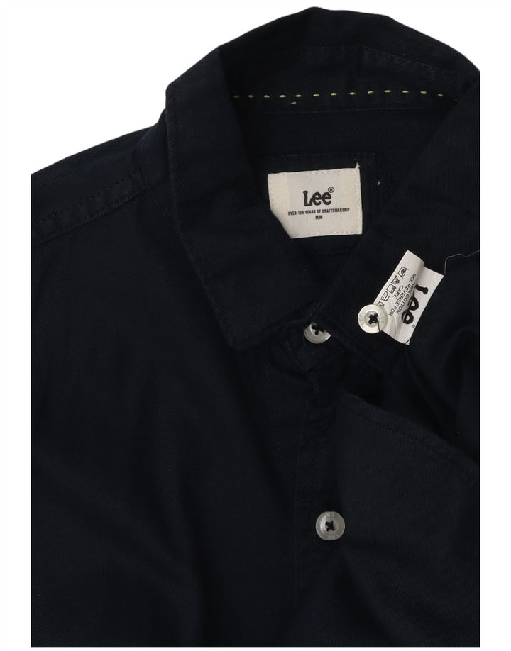 LEE Chemise Homme Bleu Marine Moyen Coton