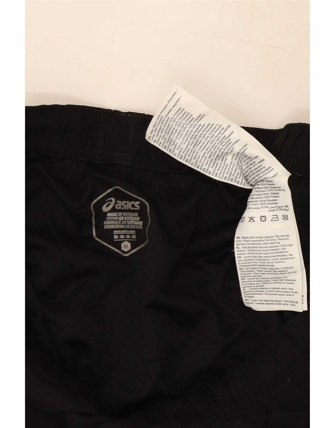 Asics Short de sport pour femme UK 12 Medium Noir Polyester