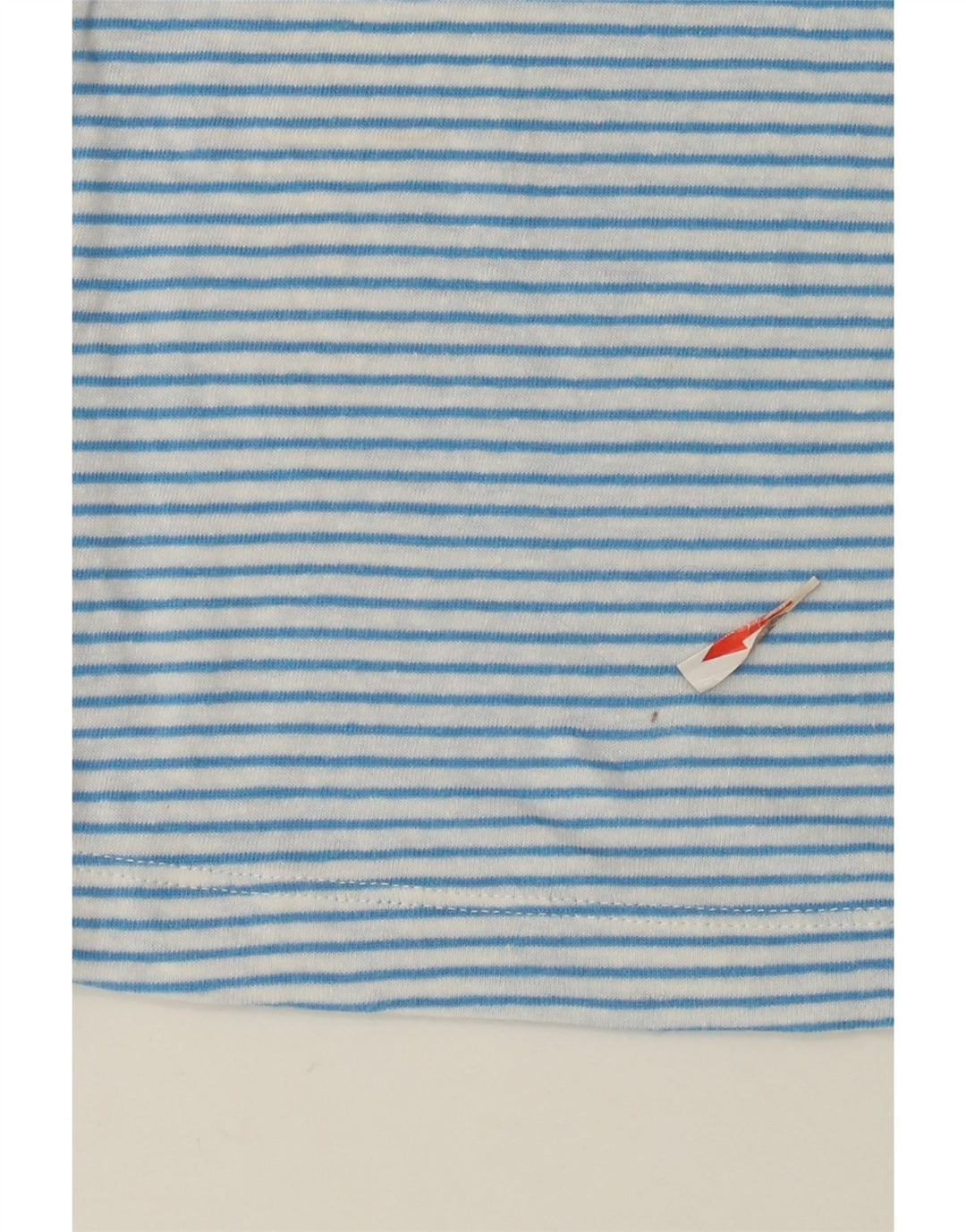 Marks & Spencer T-shirt pour femme en lin rayé bleu moyen UK 42
