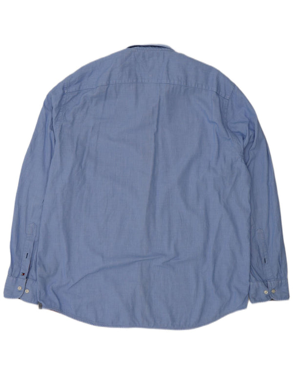 Tommy Hilfiger Chemise Homme 2XL Bleu Spotted Coton