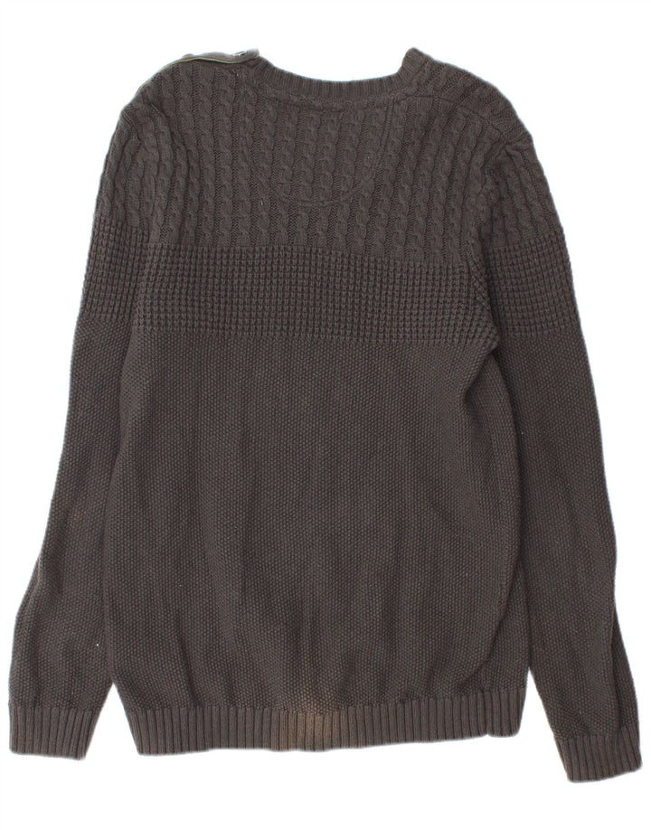 Ted Baker Pull col bateau pour femme Taille 4 Grand Coton Gris