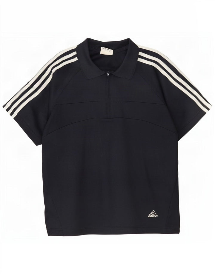 Adidas Polo Homme Petit Bleu Marine Polyester