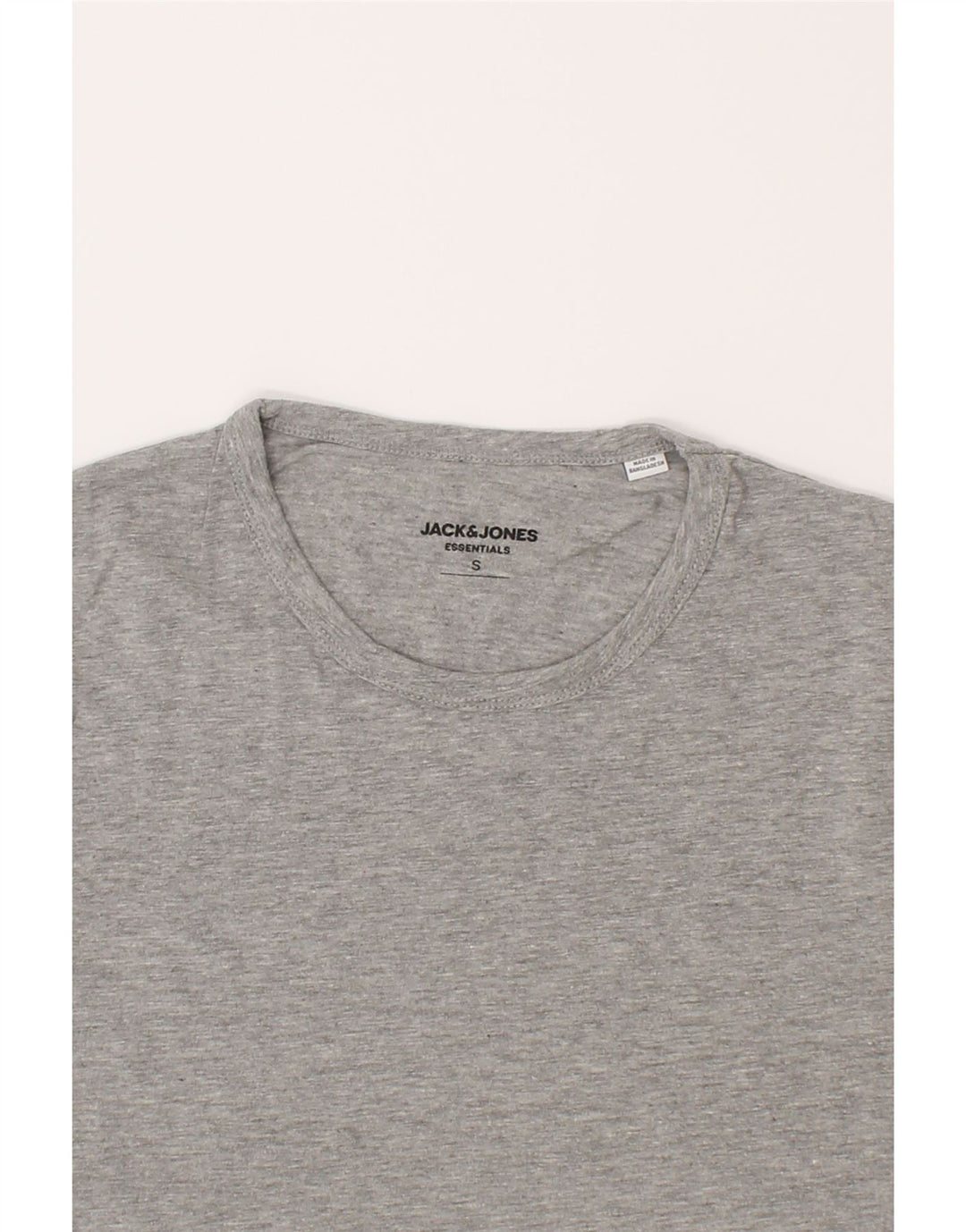 JACK & JONES Mens T-Shirt Top Small Grey Cotton Vintage Jack & Jones and Second-Hand Jack & Jones from Messina Hembry 