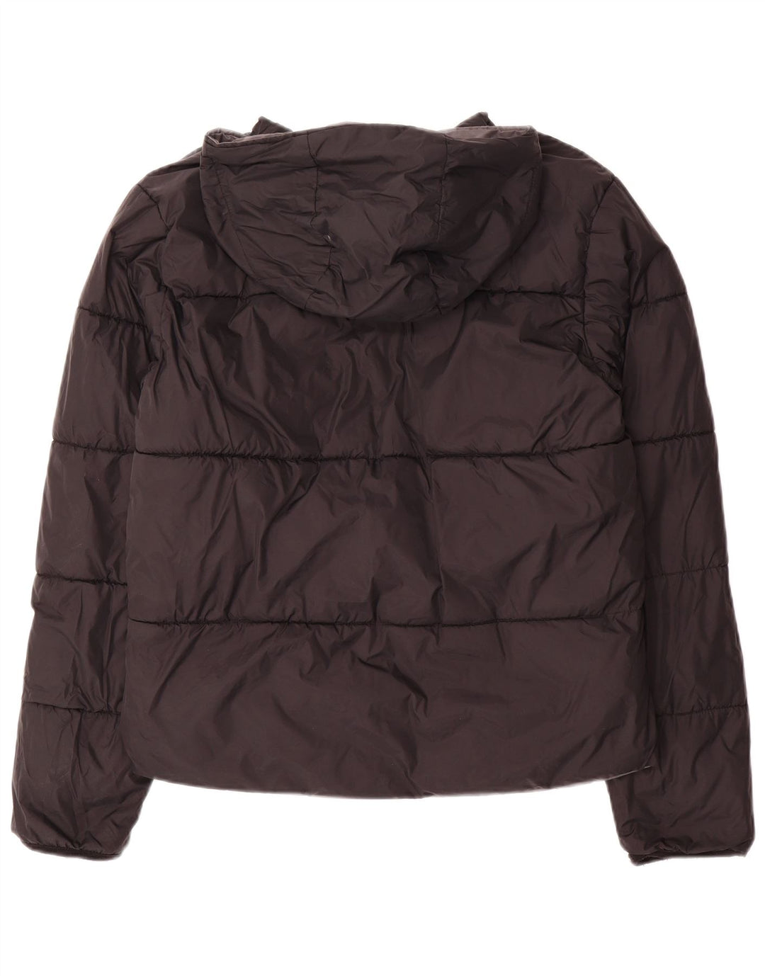Kappa Veste matelassée réversible à capuche pour femme UK 14 Nylon gris moyen