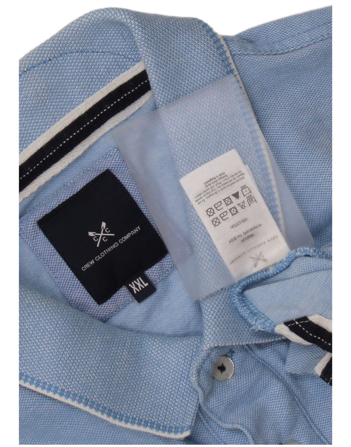 Crew Clothing Polo Homme 2XL Bleu Coton