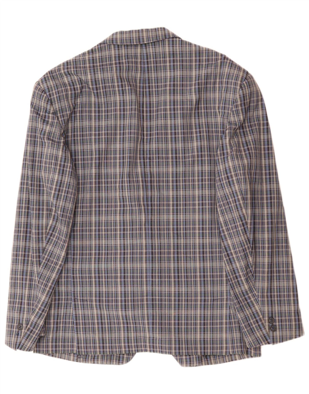 GREEN FOX Veste Blazer 2 Boutons Homme EU 48 Gris Moyen à Carreaux