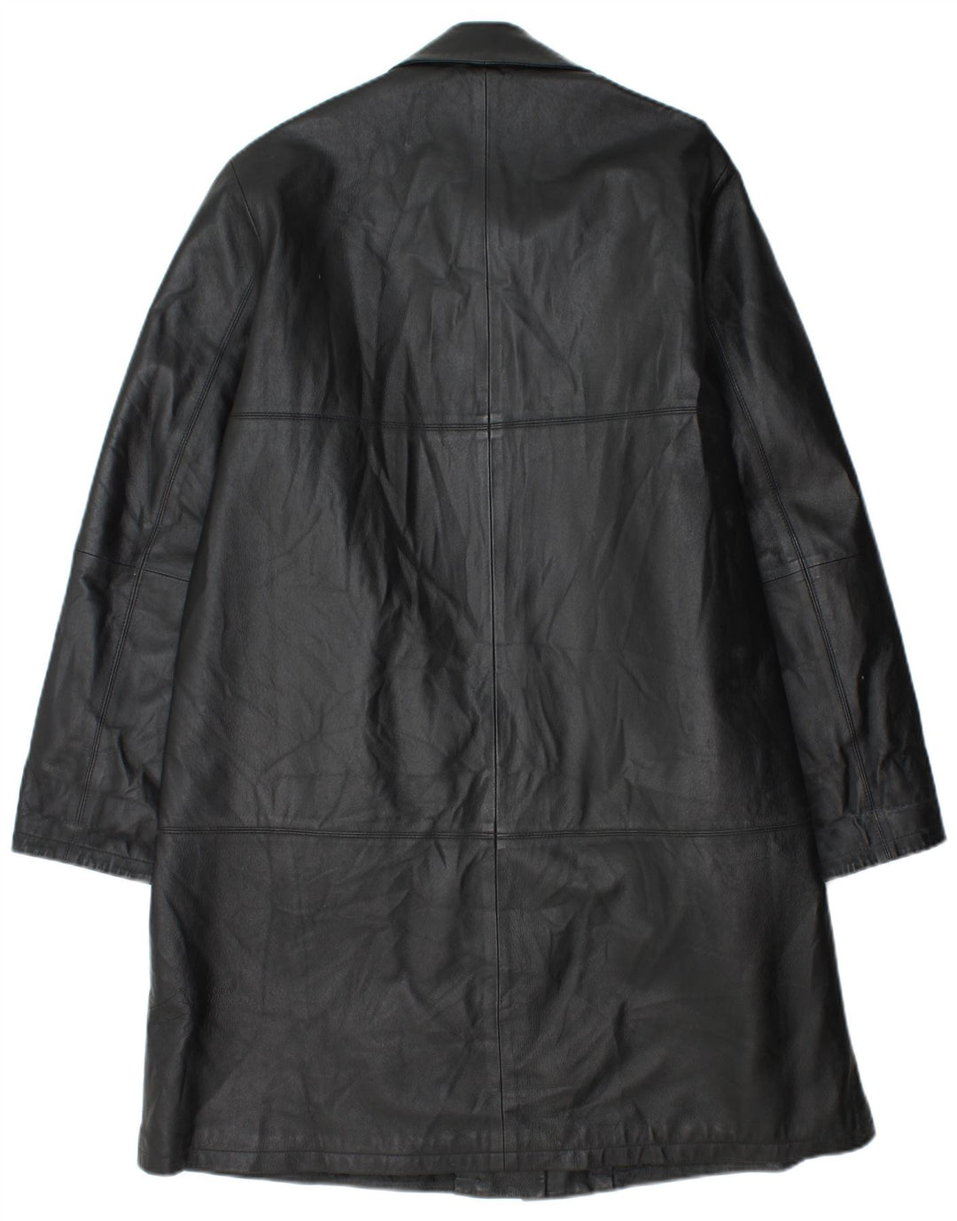 Manteau en cuir femme vintage IT 48 XL Cuir noir