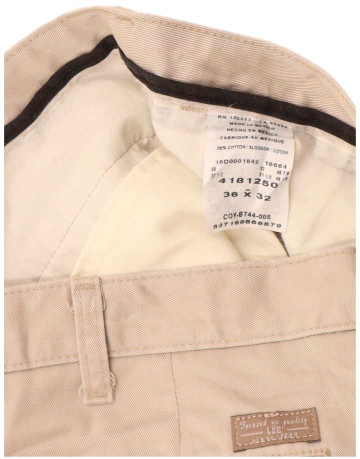 LEE Pantalon Chino Homme W36 L32 Beige Coton