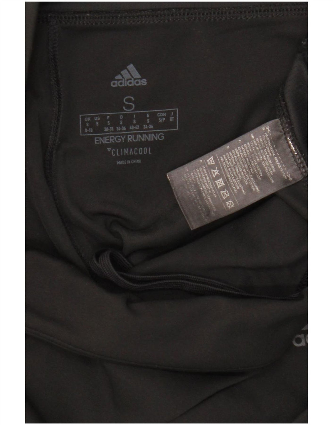 Adidas Femmes Climacool Capri Leggings UK 8/10 Petit Noir Polyester