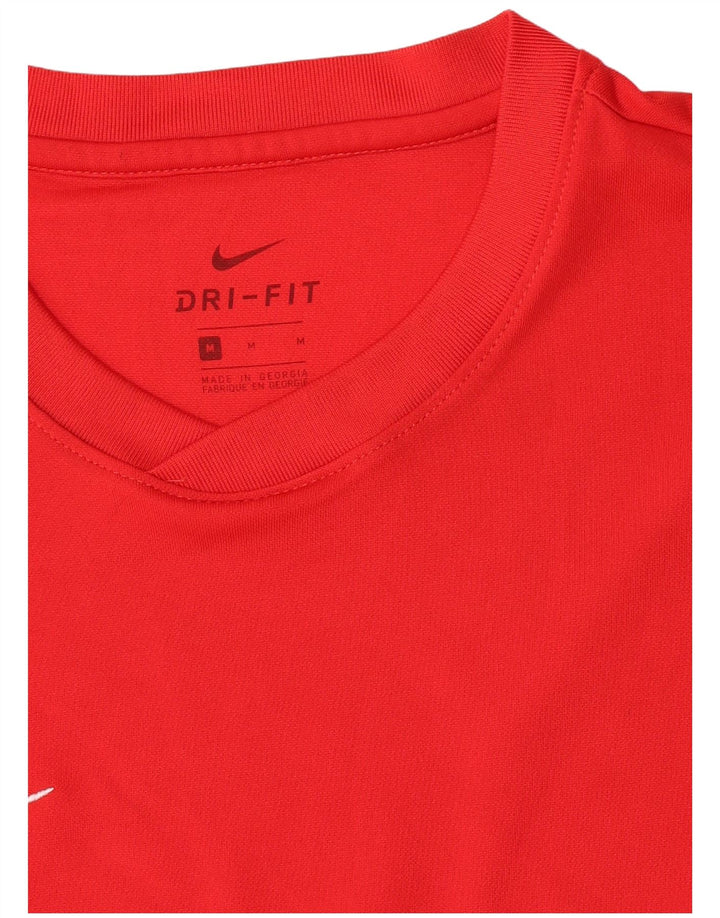Nike Homme Dri Fit T-Shirt Haut Rouge Moyen