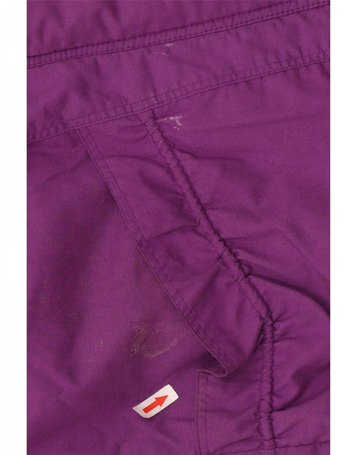Veste coupe-vent femme vintage UK 18 XL Violet Colourblock Polyester