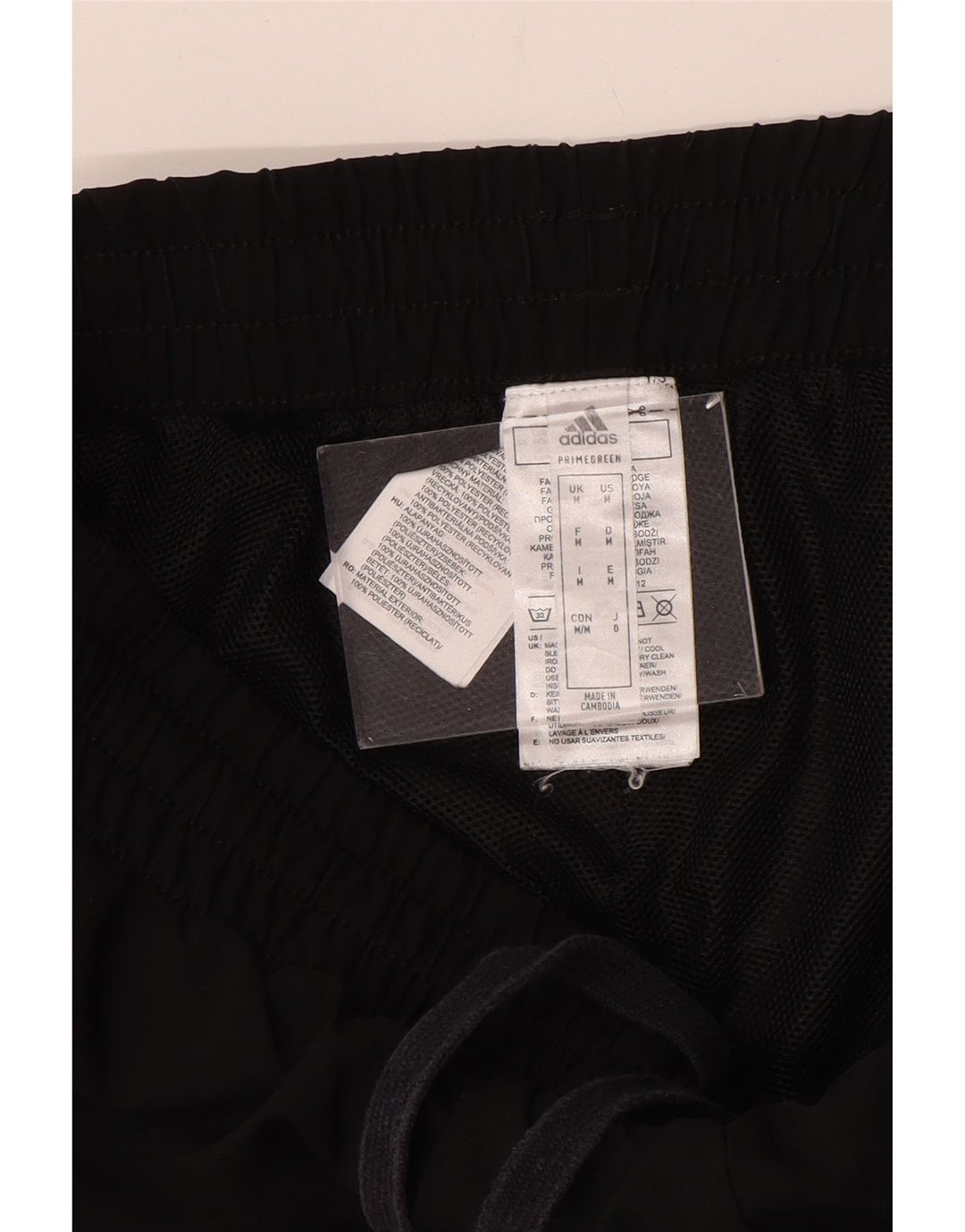 ADIDAS Pantalon de Survêtement Primegreen Homme Noir Moyen Polyester
