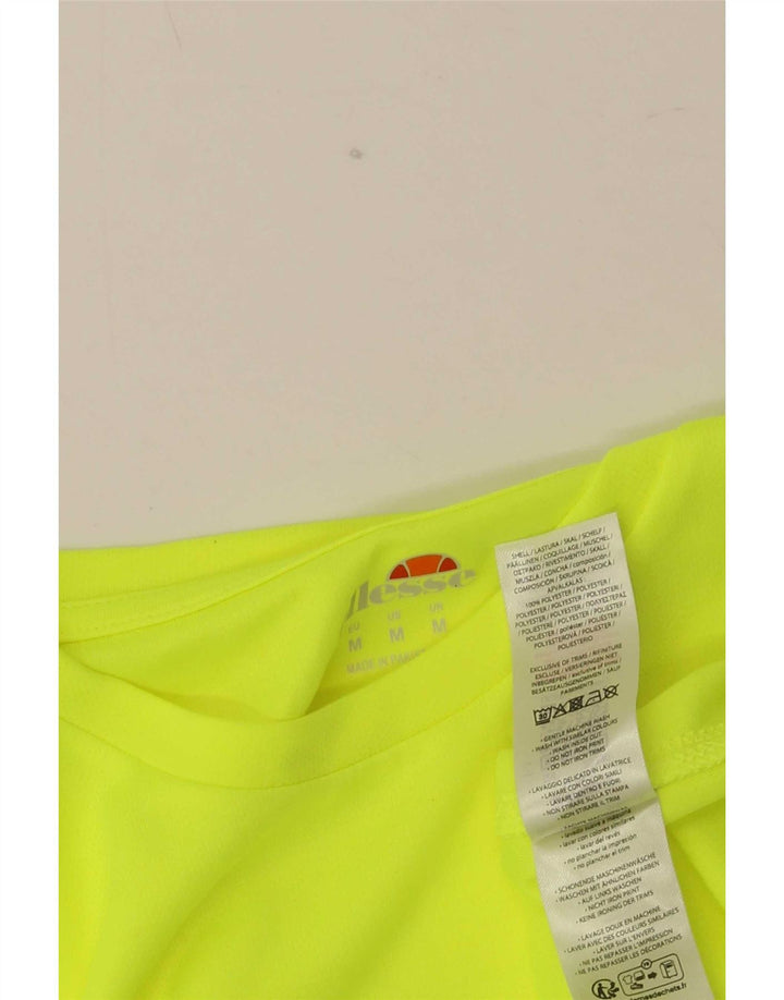 Ellesse T-Shirt Top Jaune Moyen Polyester Homme