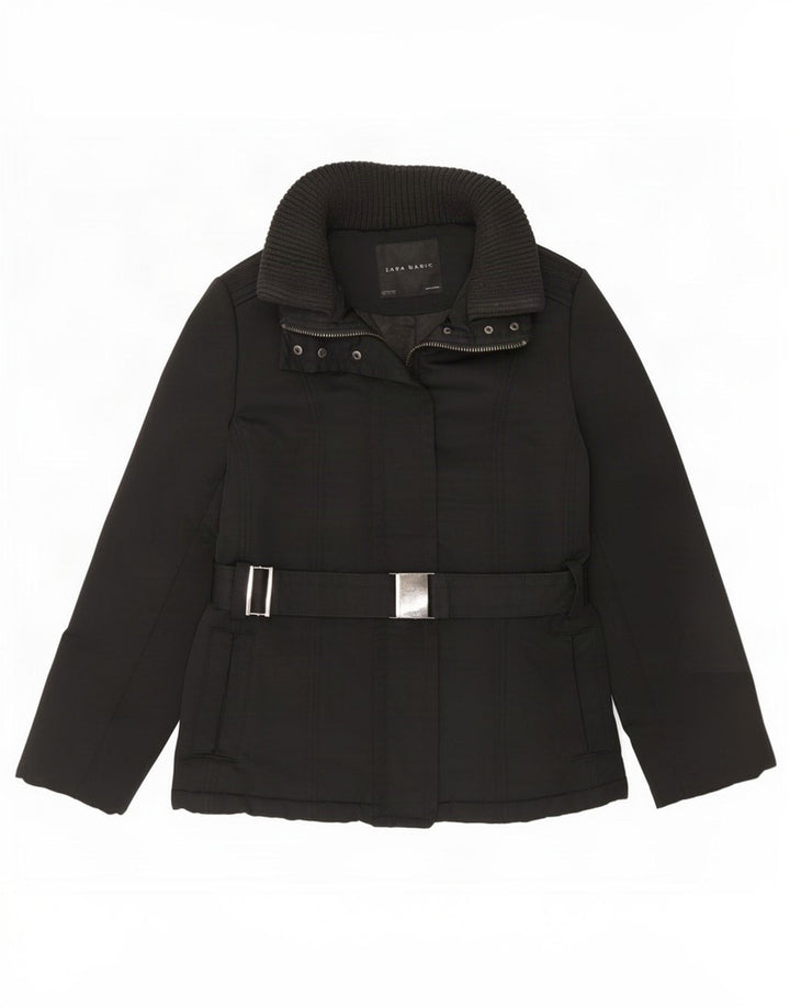 Zara Veste matelassée pour femme UK 18 XL Noir