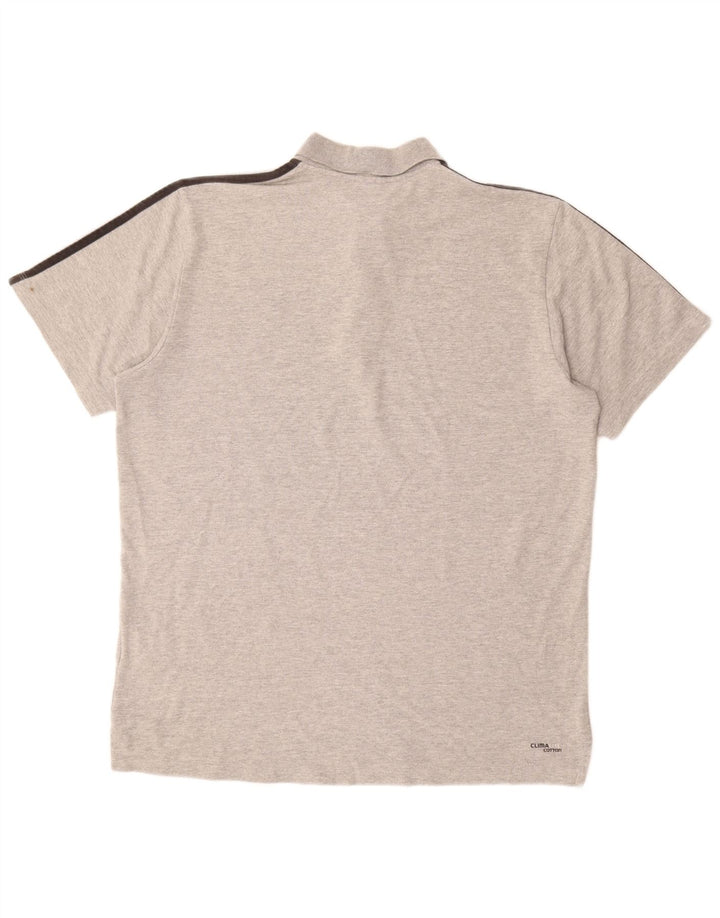 ADIDAS Mens Climalite Polo Shirt XL Grey Cotton