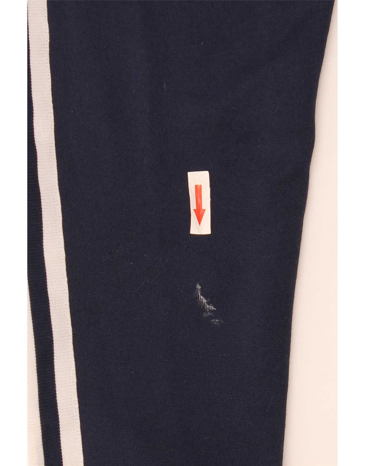 Adidas Pull à capuche zippé graphique pour homme Petit polyester bleu marine