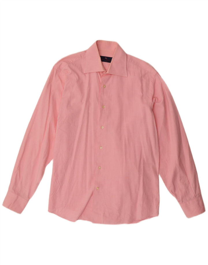 Etro Chemise Milano Homme Taille 40 Coton Rose Moyen