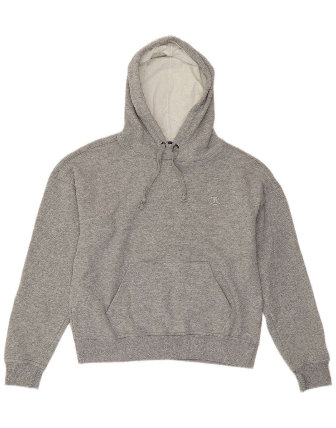 CHAMPION Pull à capuche surdimensionné pour femme UK 6 XS Gris Coton