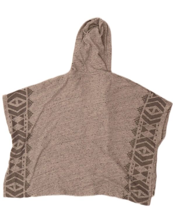 Billabong Cardigan à capuche pour femme UK 14 Gris moyen géométrique