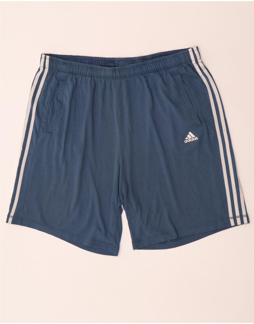 Adidas Short de sport Climalite pour homme 2XL Bleu Polyester