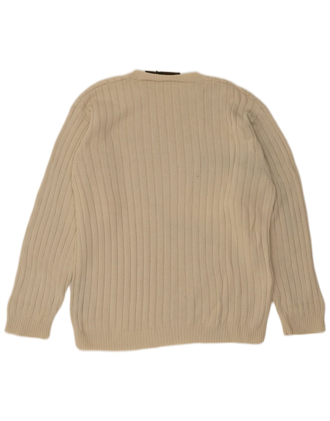Timberland Pull Col Ras du Cou Homme Beige Moyen Coton
