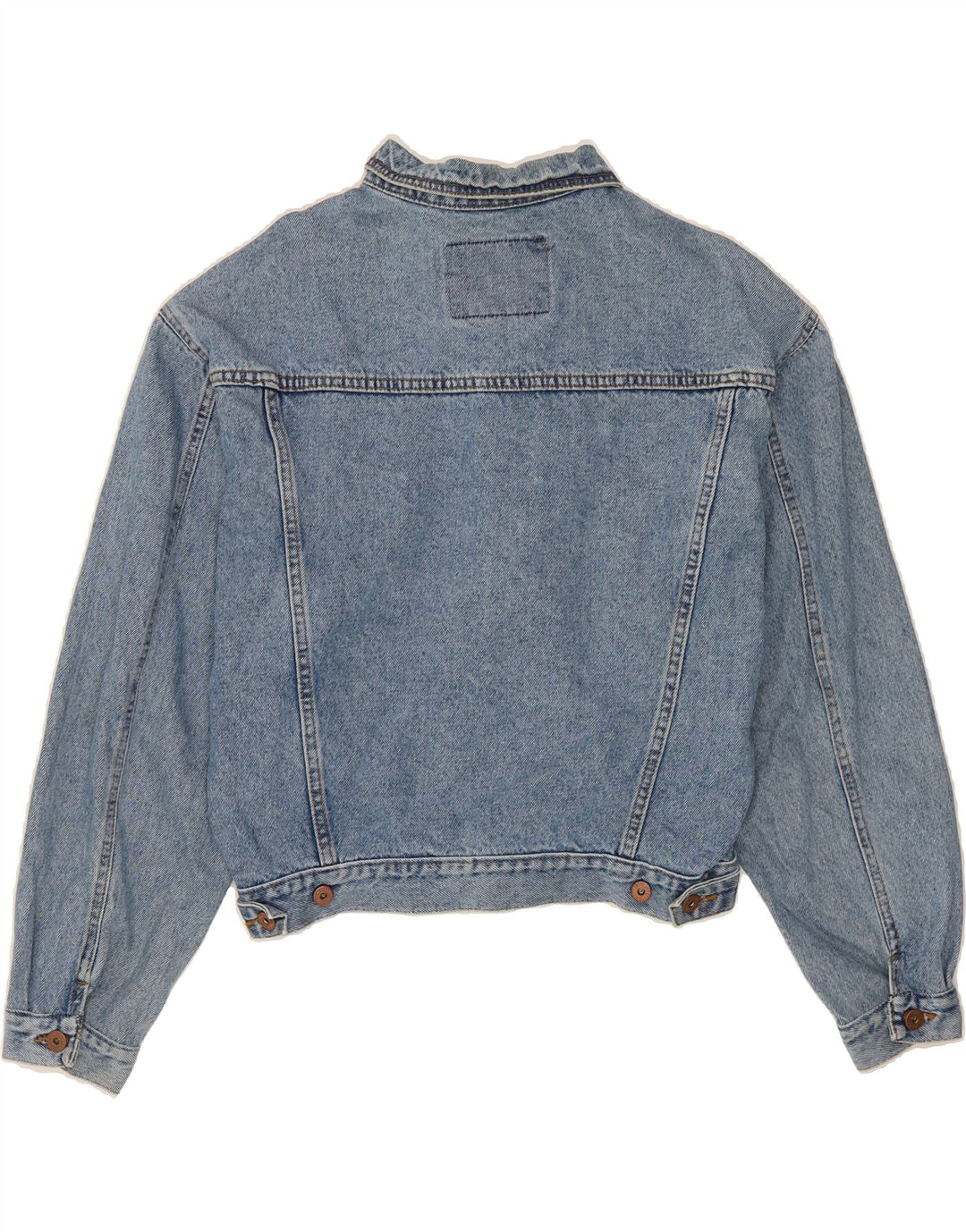 CASUCCI Womens Denim Jacket UK 16 Large Blue Cotton Vintage Casucci and Second-Hand Casucci from Messina Hembry 