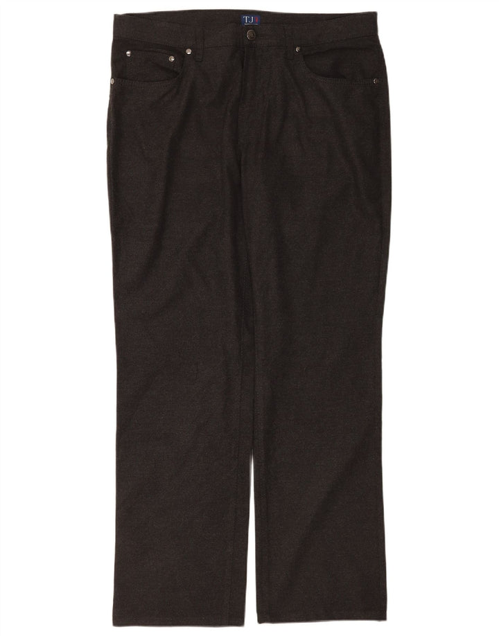 Trussardi Pantalon décontracté droit W34 L30 Gris Polyester