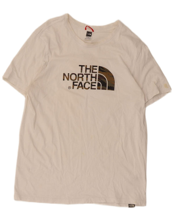The North Face T-shirt graphique pour hommes, grand, en coton blanc