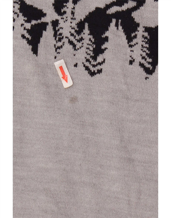 Marks & Spencer Pull à col rond pour homme Gris Large Colorblock