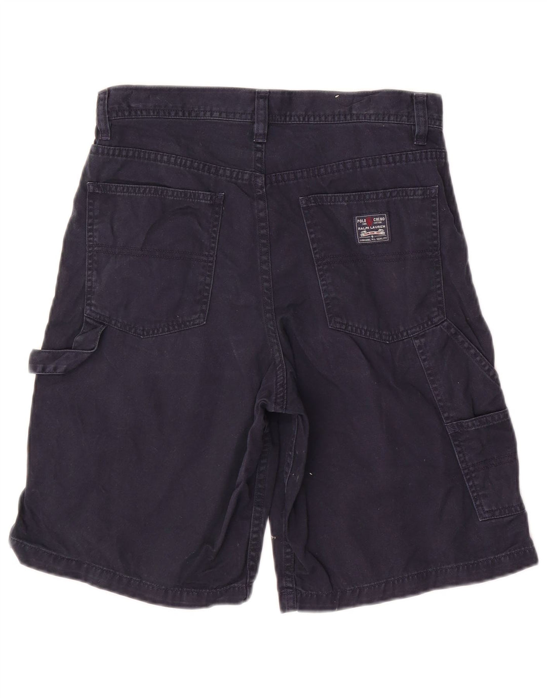 POLO RALPH LAUREN Short Cargo Garçon 11-12 ans W28 Bleu Marine Coton