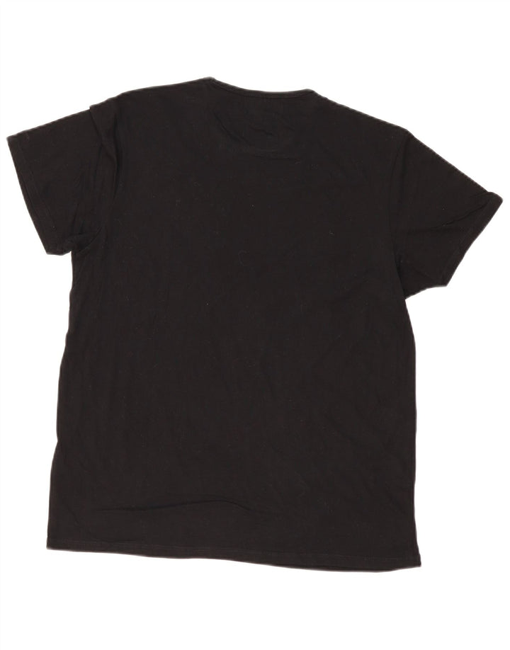 Ben Sherman T-shirt graphique pour homme en coton noir moyen