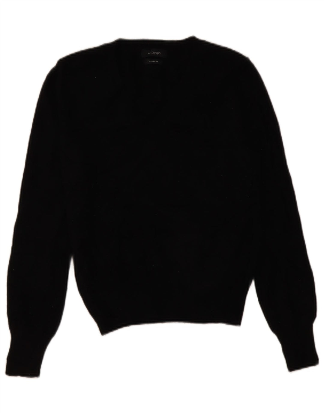 Marks & Spencer Pull à col rond autographe pour femme UK 8 Small Noir