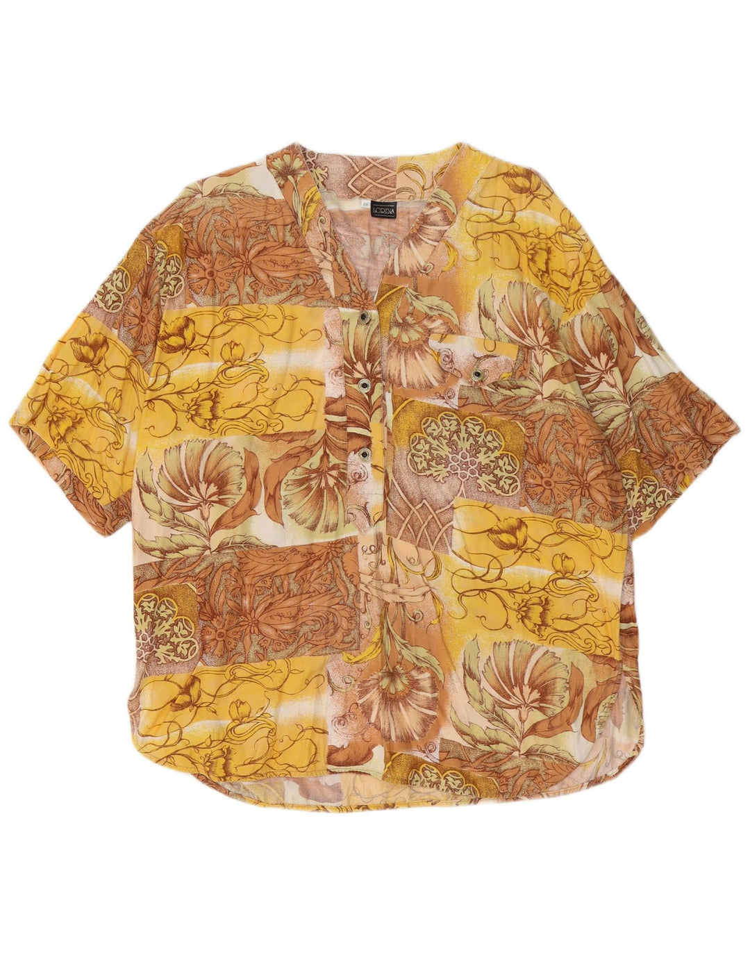 Lorena Femme Chemise à Manches Courtes Blouse IT 48 XL Multicolore Floral