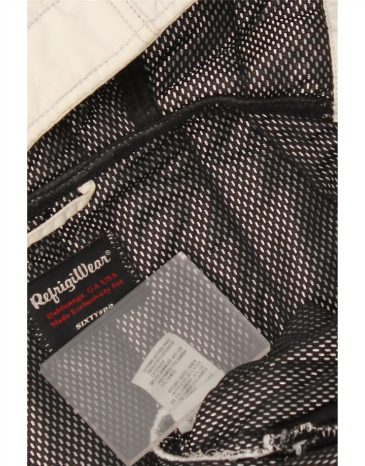 REFRIGIWEAR Veste Bomber à Capuche Femme UK 14 Medium Blanc Polyamide