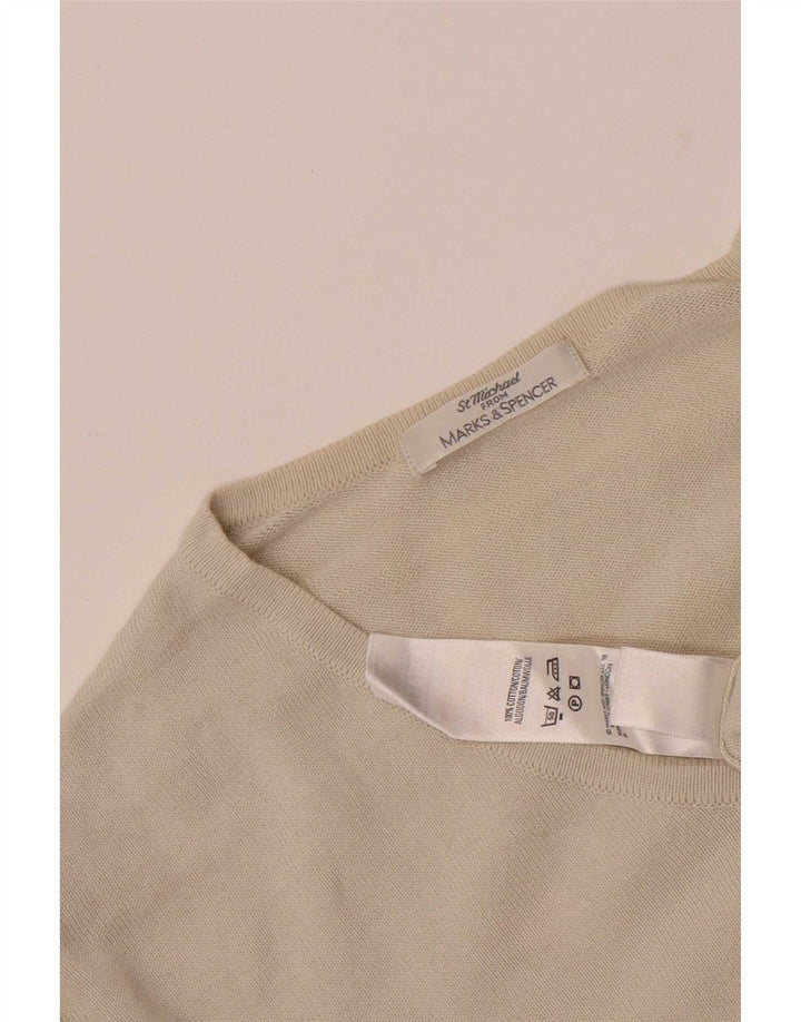 Marks & Spencer Haut Homme Manches Longues XL Coton Beige