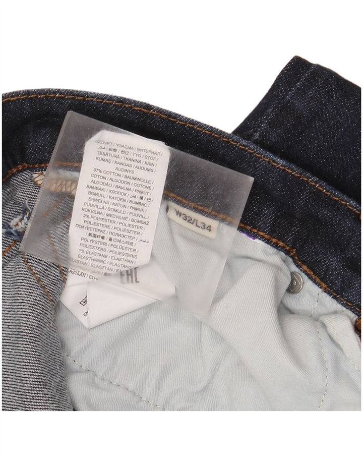 Gant Jean droit coupe droite W32 L34 bleu marine en coton pour homme
