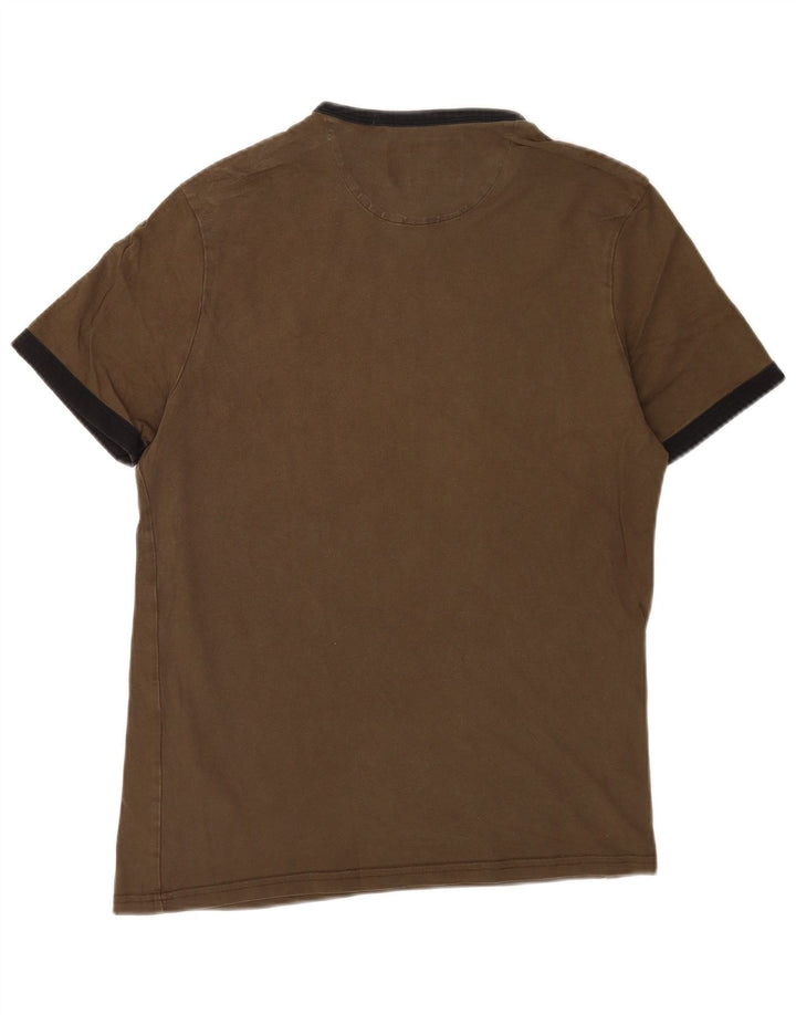 Lyle & Scott T-Shirt Top Homme Kaki Moyen Coton