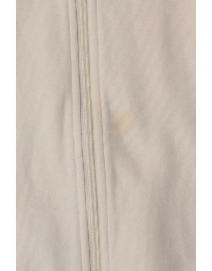 Adidas Veste de survêtement pour homme en polyester color block blanc moyen