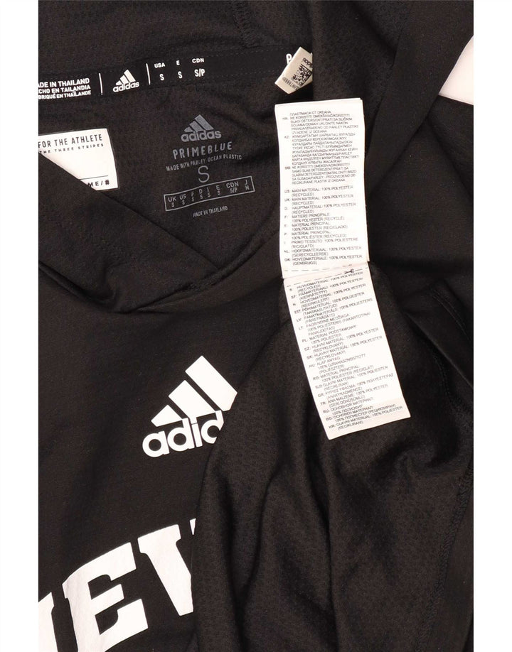 Adidas Nevada Wolf Pack Haut à capuche graphique à manches longues pour homme Noir Taille S