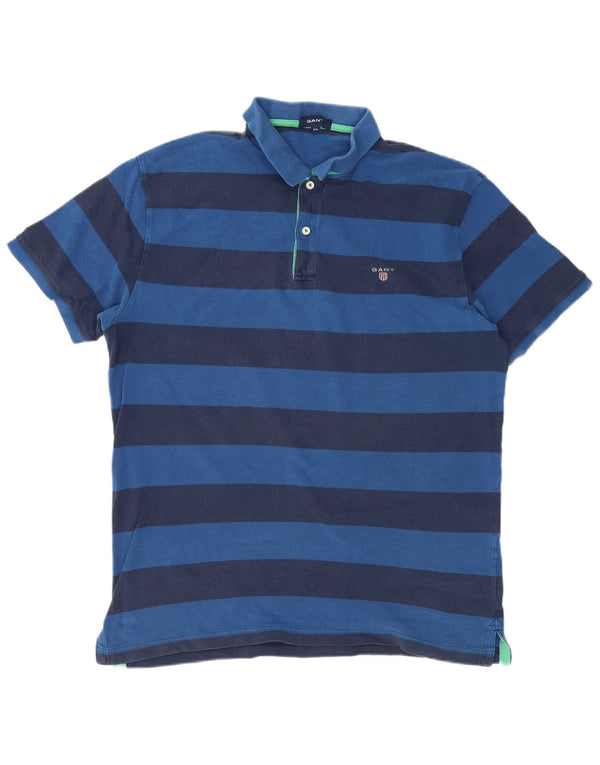 Polo Homme Gap 2XL Coton Rayé Bleu Marine