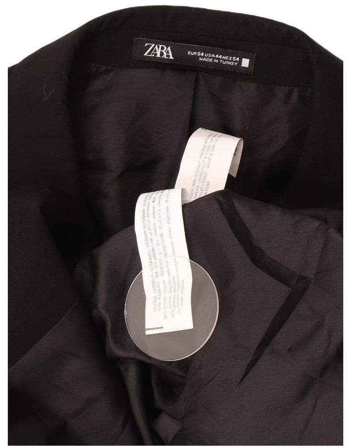 Zara Veste Blazer 2 Boutons Homme EU 54 XL Noir Viscose