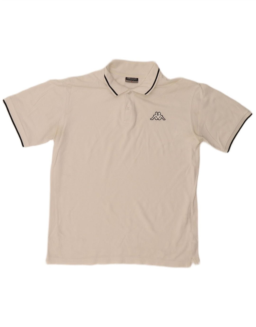 KAPPA Polo Homme Grand Blanc Coton