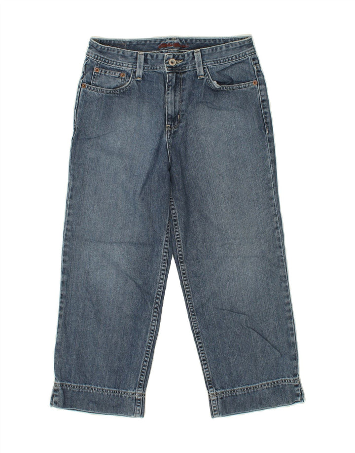 EDDIE BAUER Womens Cropped Jeans US 4 Small W26 L21  Blue Cotton Vintage Eddie Bauer and Second-Hand Eddie Bauer from Messina Hembry 