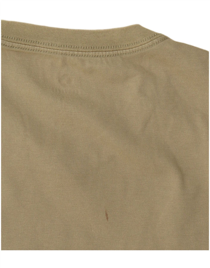 Converse T-Shirt Graphique Homme Kaki Moyen Coton