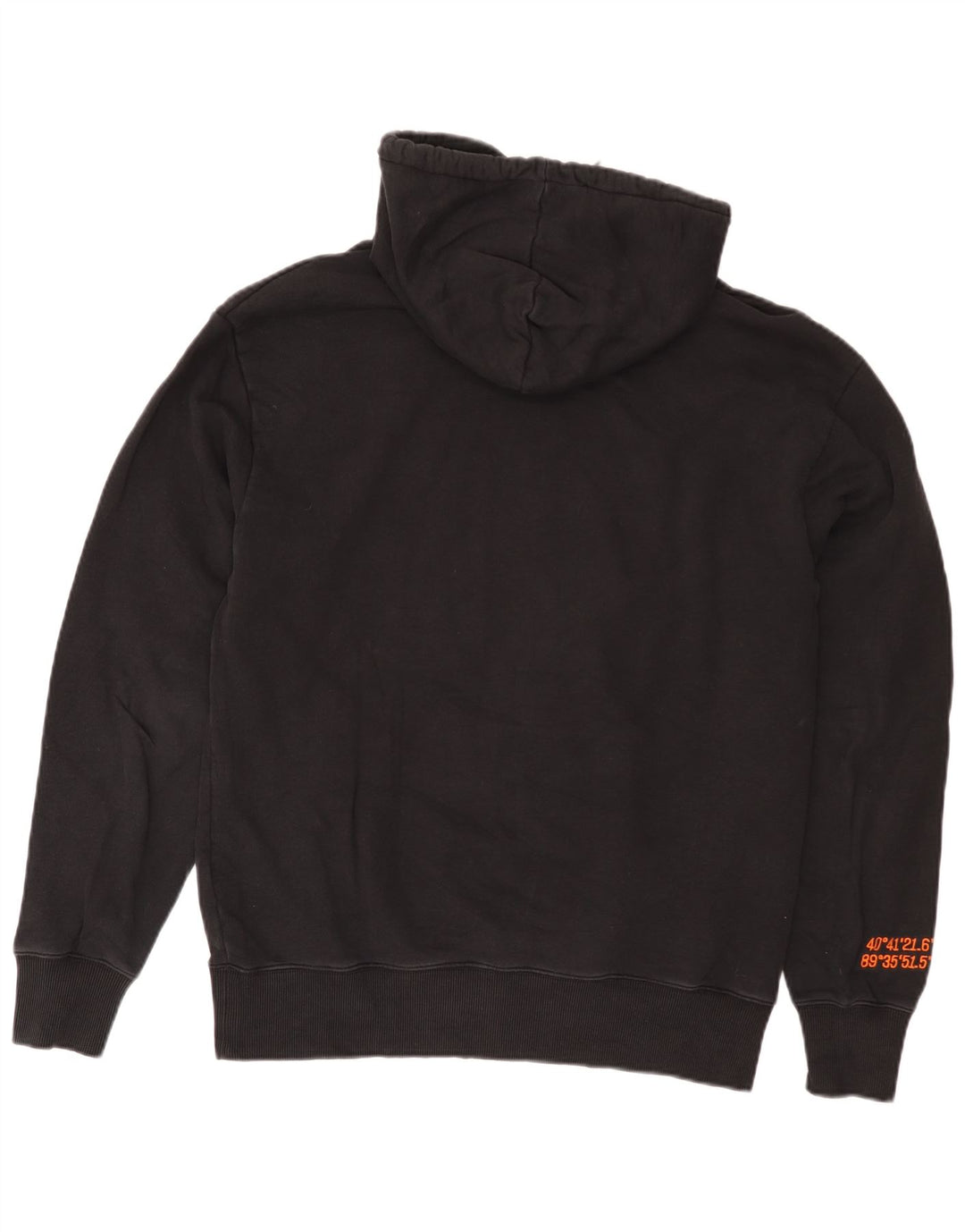 Caterpillar Pull à capuche pour homme en coton noir moyen