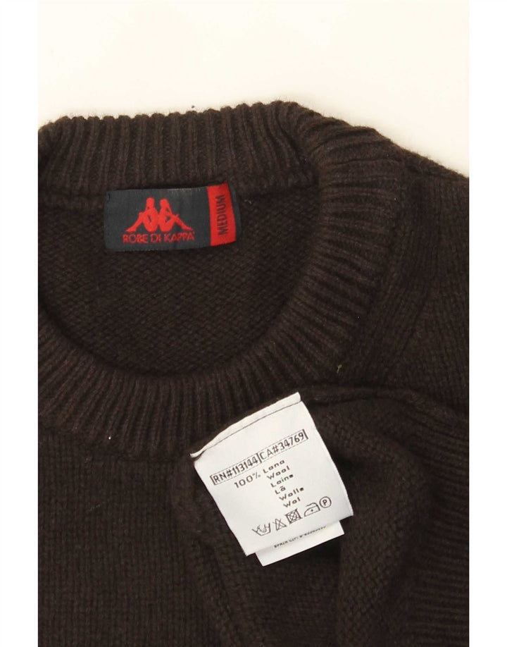 Kappa Pull col rond homme en laine marron moyen